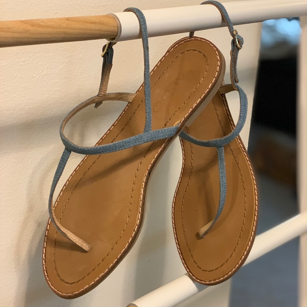 Aldo flat denim sandals